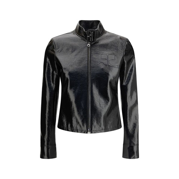 Courrèges Coats & Jackets - Black Cotton Full-Length Jacket