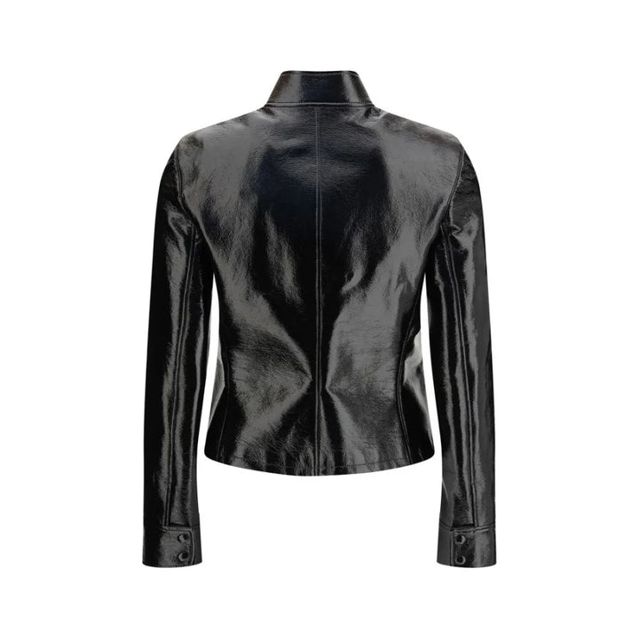 Courrèges Black Cotton Full-Length Jacket