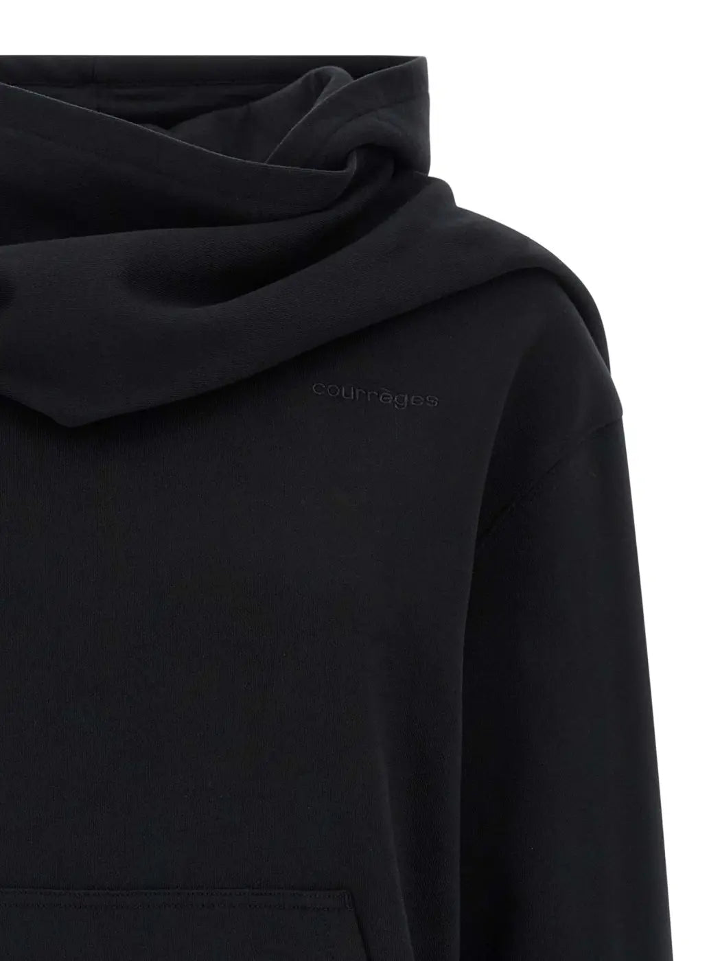 Courrèges Black Cotton Sweatshirt