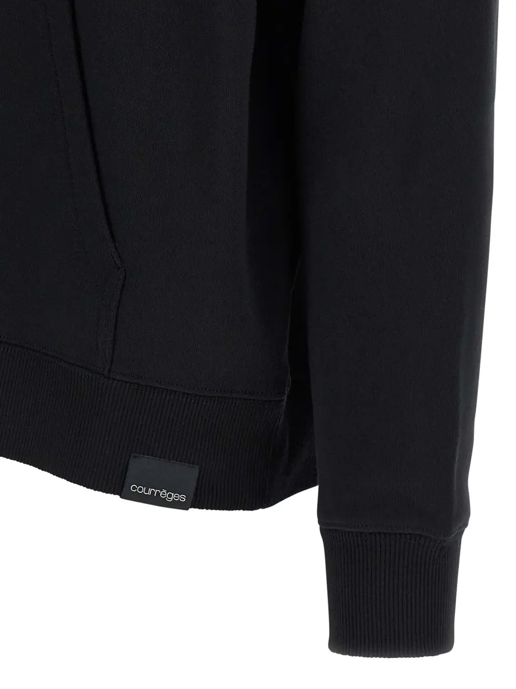 Courrèges Black Cotton Sweatshirt