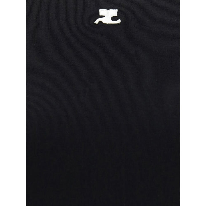 Courrèges - Black Cotton T-Shirt