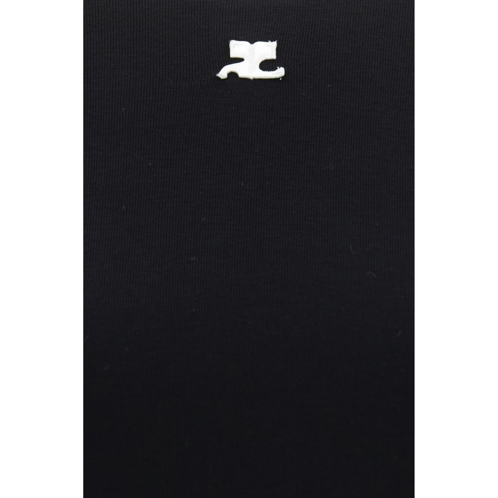 Courrèges - Black Cotton T-Shirt