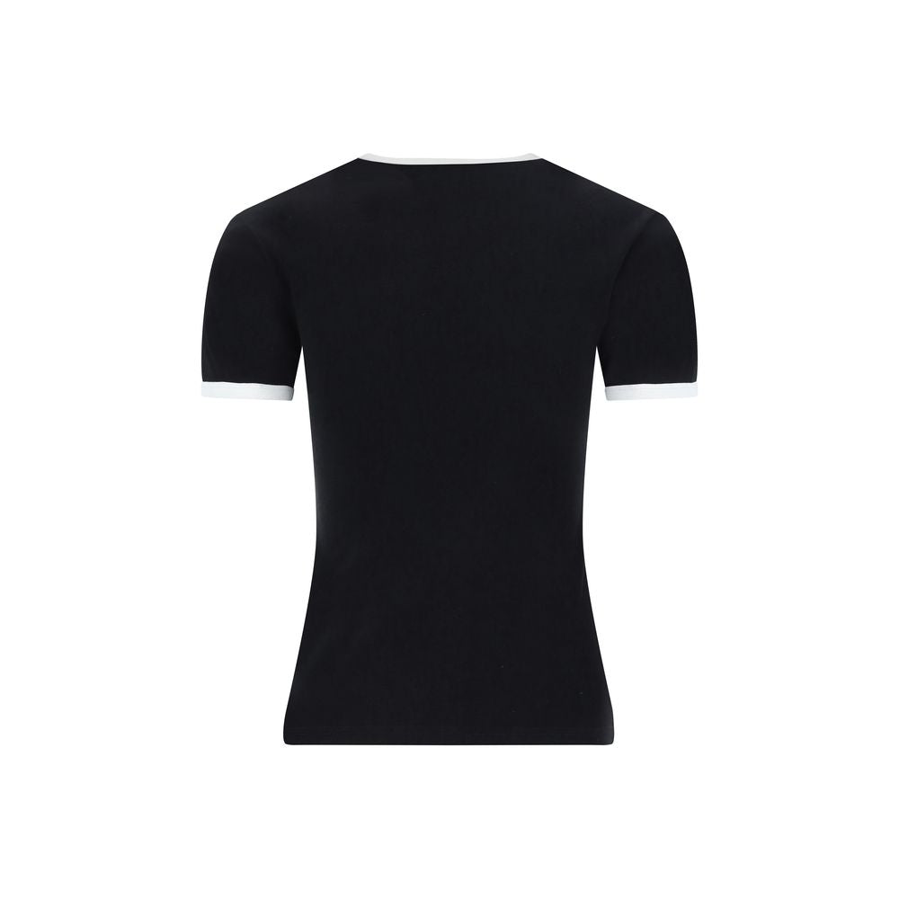Courrèges - Black Cotton T-Shirt