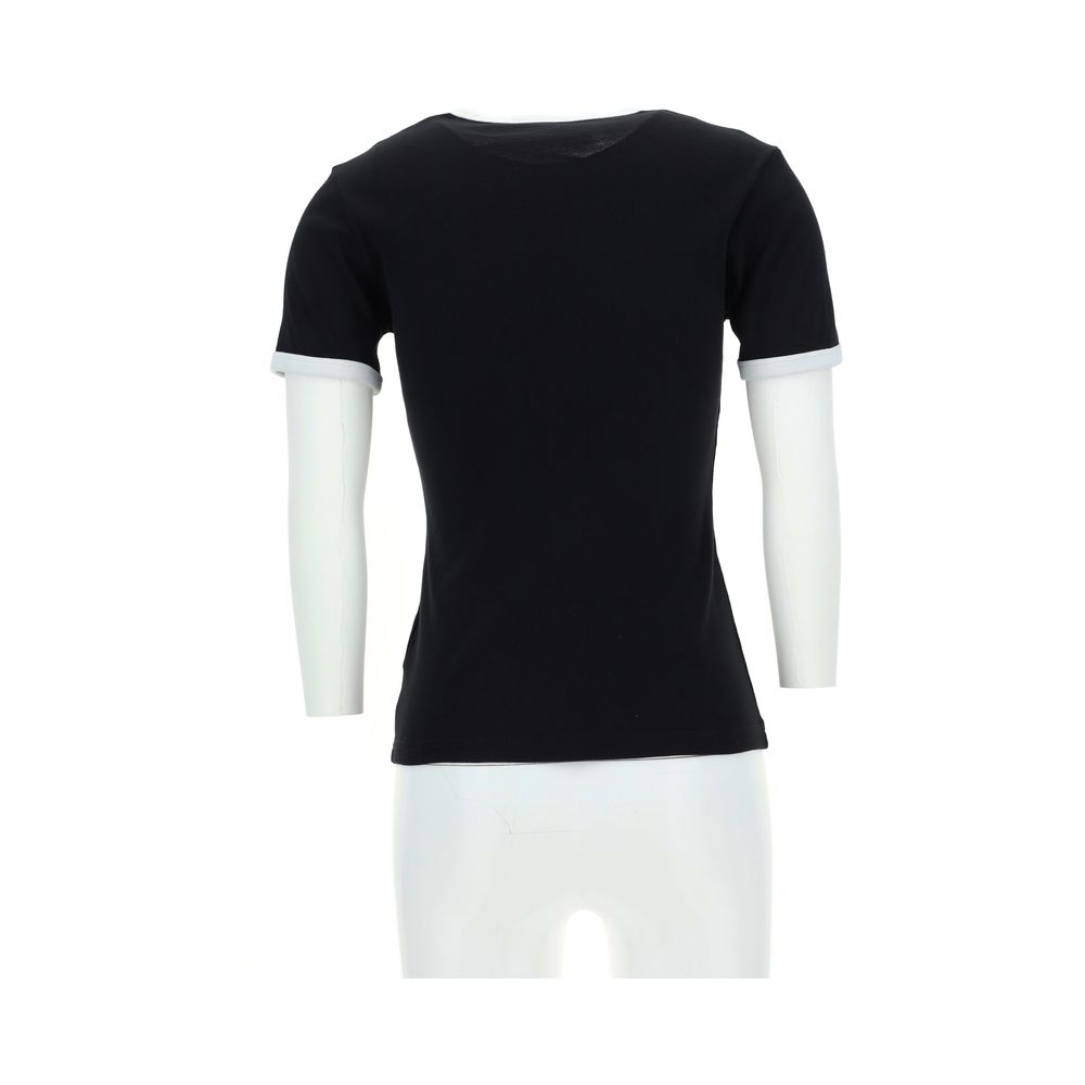 Courrèges - Black Cotton T-Shirt