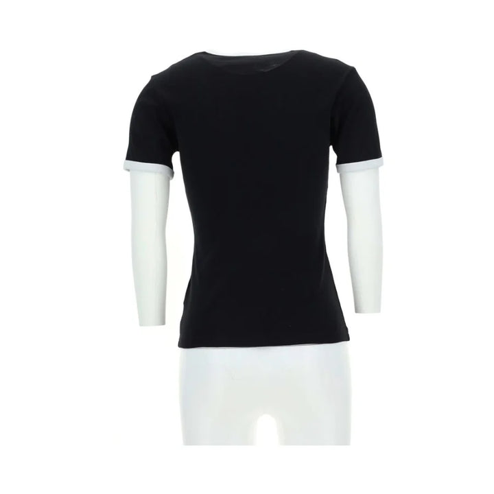 Courrèges Black Cotton T-Shirt