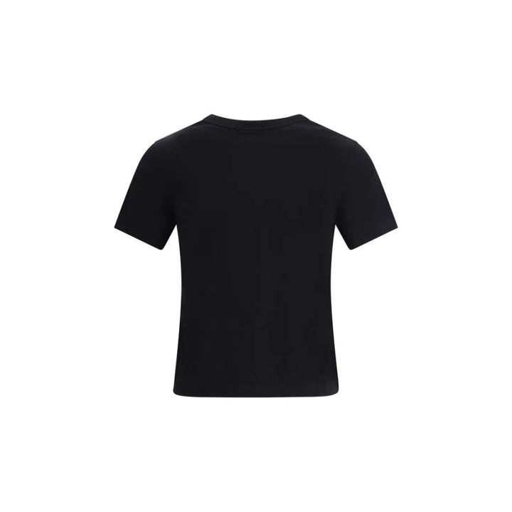 Courrèges Black Cotton T-Shirt