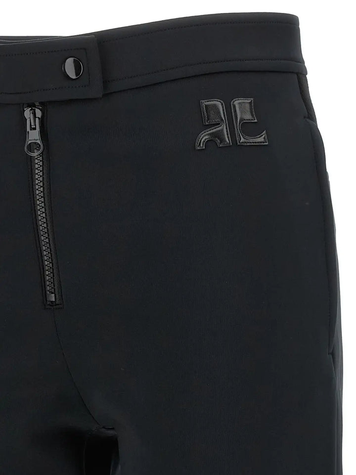 Courrèges Black Polyester Casual Pants