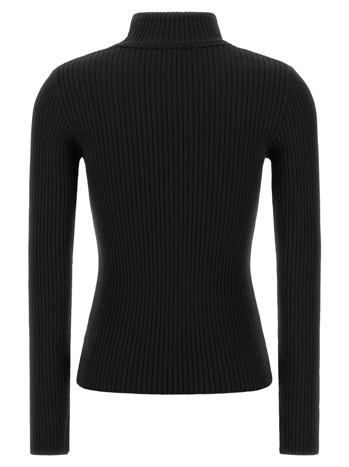 Courrèges Black Viscose Cardigan
