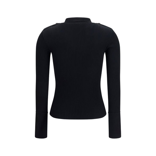 Courrèges - Black Viscose Polo Shirt