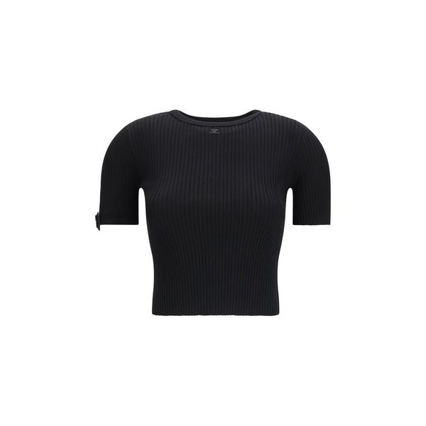 Courrèges - Black Viscose T-Shirt