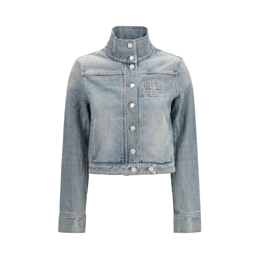 Courrèges Blue Cotton Denim Jacket