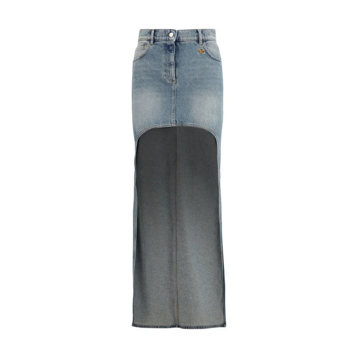 Courrèges Blue Denim Skirt