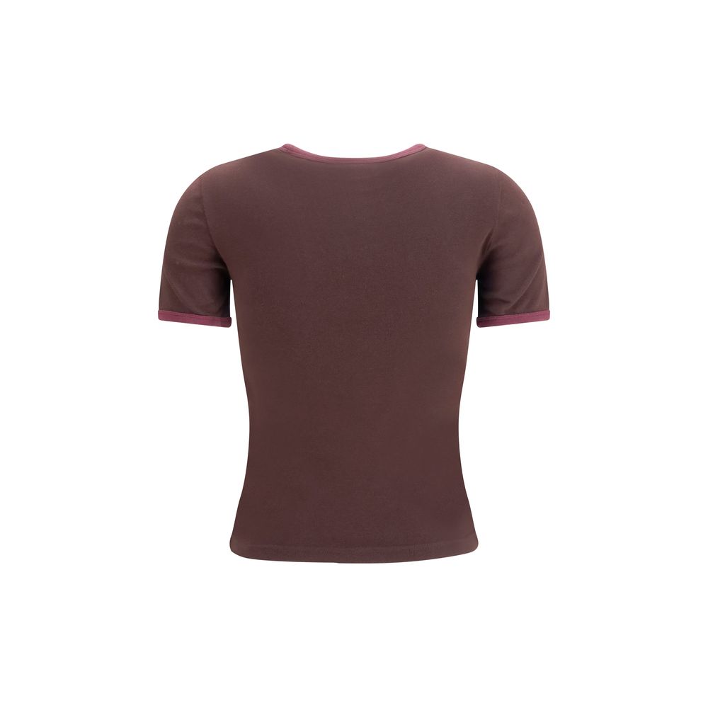 Courrèges - Brown Cotton T-Shirt