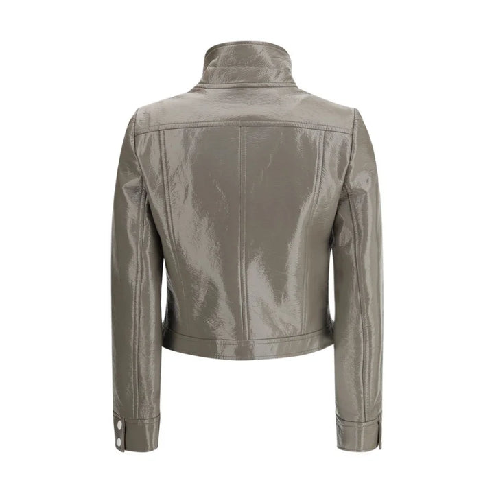 Courrèges Gray Cotton Full-Length Jacket