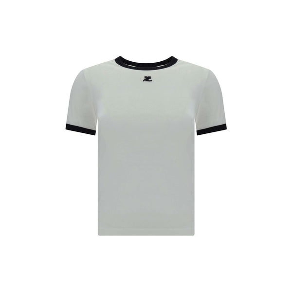 Courrèges - White Cotton T-Shirt