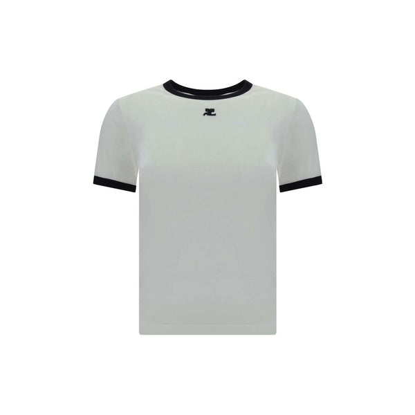 Courrèges - White Cotton T-Shirt