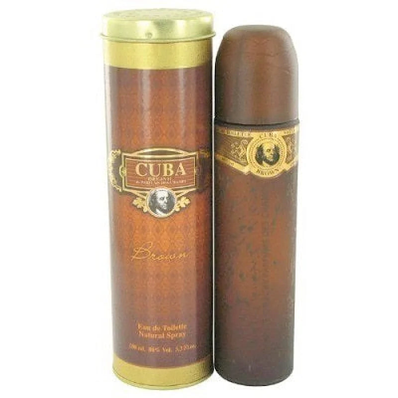 Cuba Brown Eau Captivating Woods Jasmine Bergamot Fragrance Men’s Cologne
