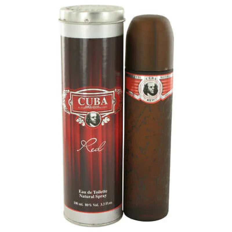 Cuba Red Eau Vibrant Tobacco Vanilla Cedar Scent Men’s Cologne