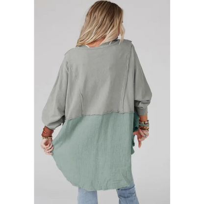 Elevate Your Style with the Curved Hem Dolman Sleeve Top Clothing Tops Trendsi