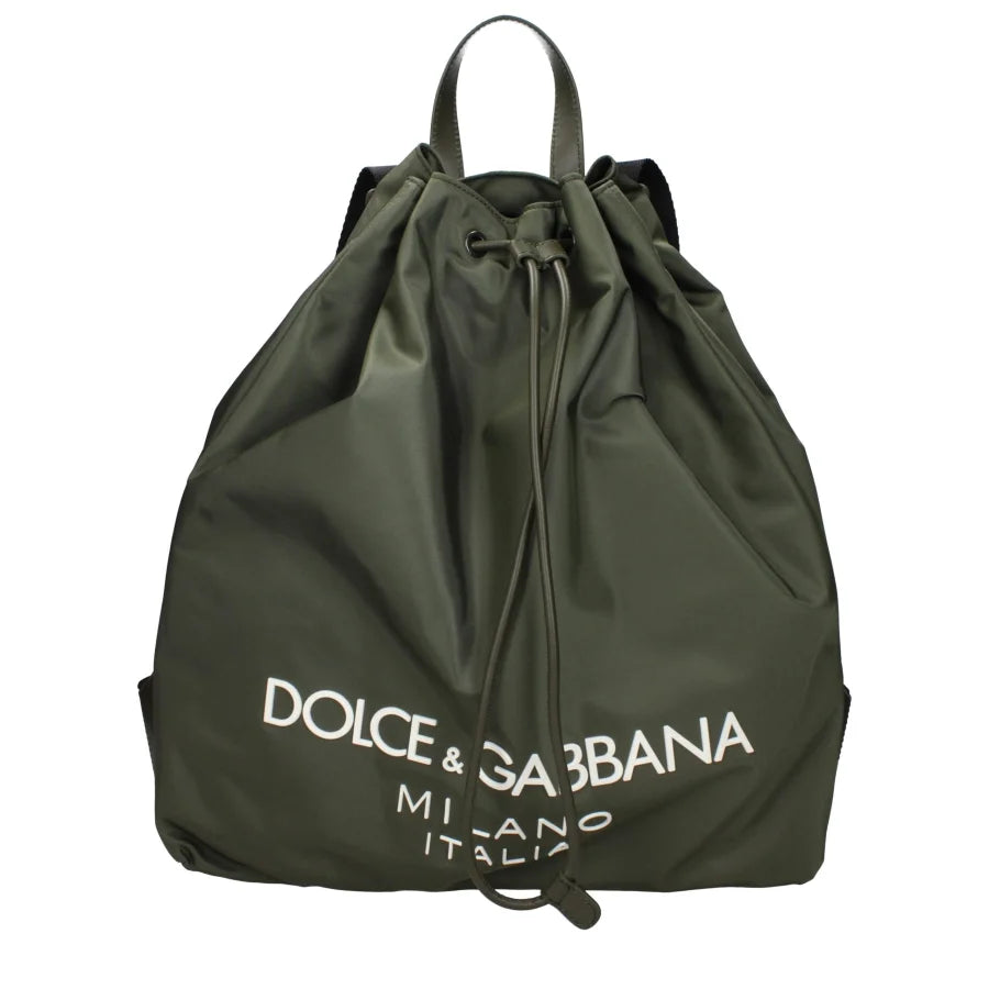 Dolce & Gabbana Green Nylon Backpack