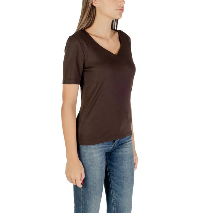 Street One Brown Cotton T-Shirt