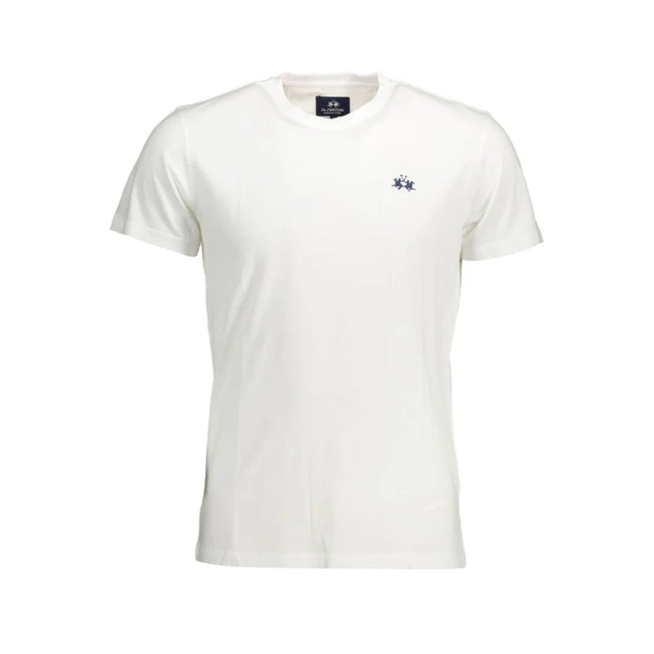 La Martina Bianco Cotton Men T-Shirt