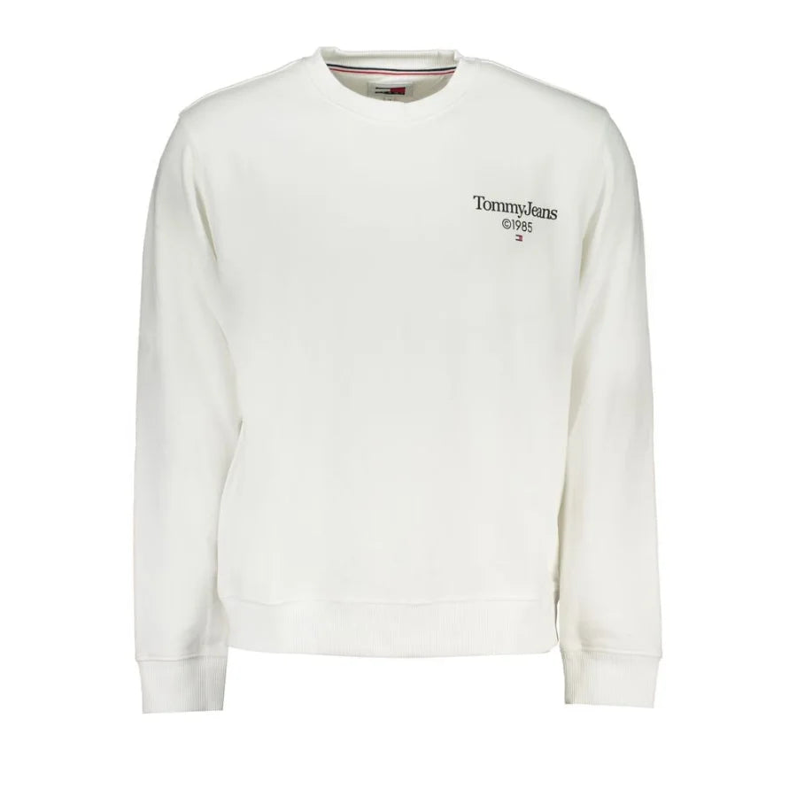 Tommy Hilfiger White Cotton Men’s Sweatshirt