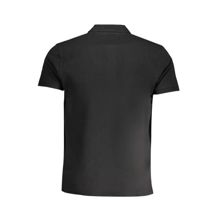 Cavalli Class Black Cotton Men’s Polo Shirt