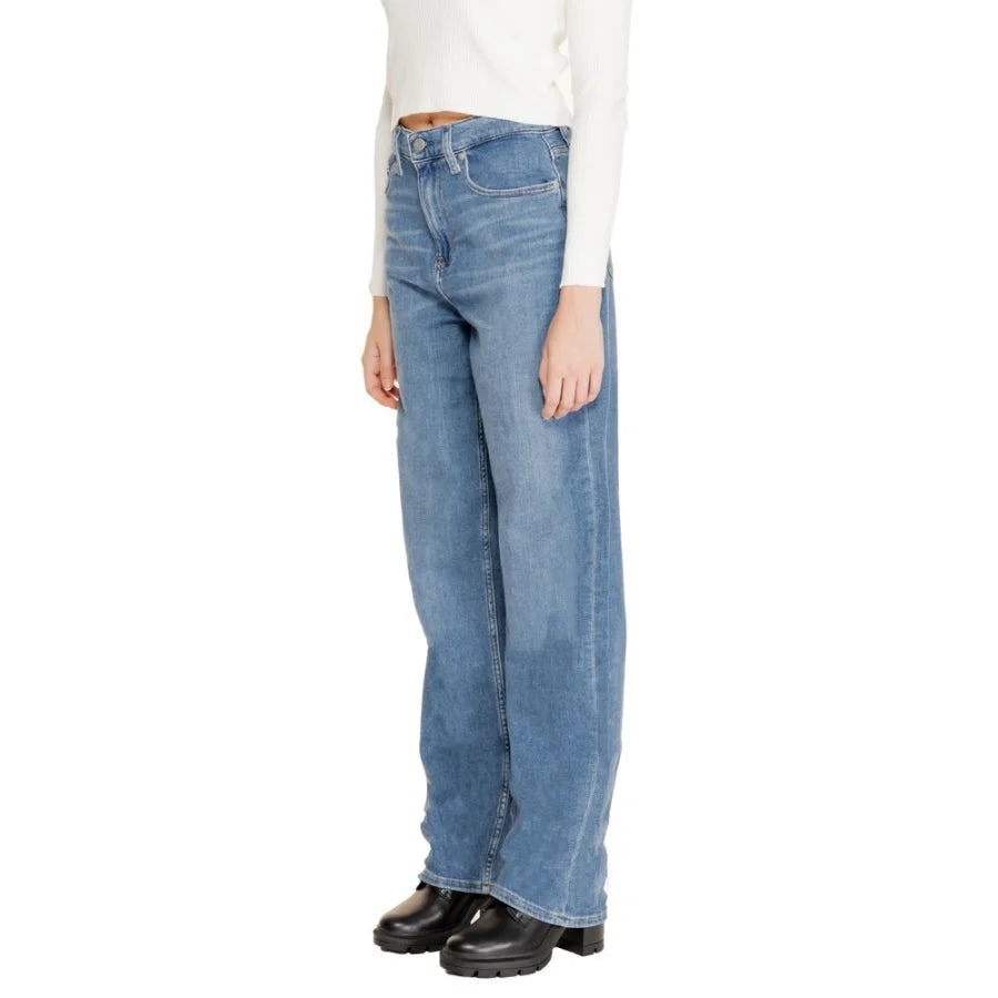 Calvin Klein Jeans Blue Cotton Relaxed Fit