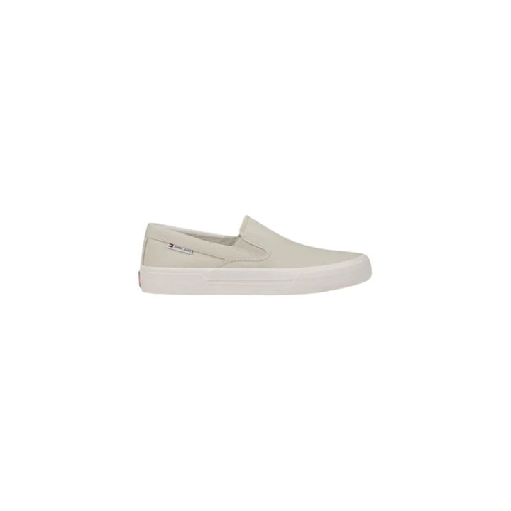Tommy Hilfiger Jeans Beige Recycled Cotton Slip-On Loafers