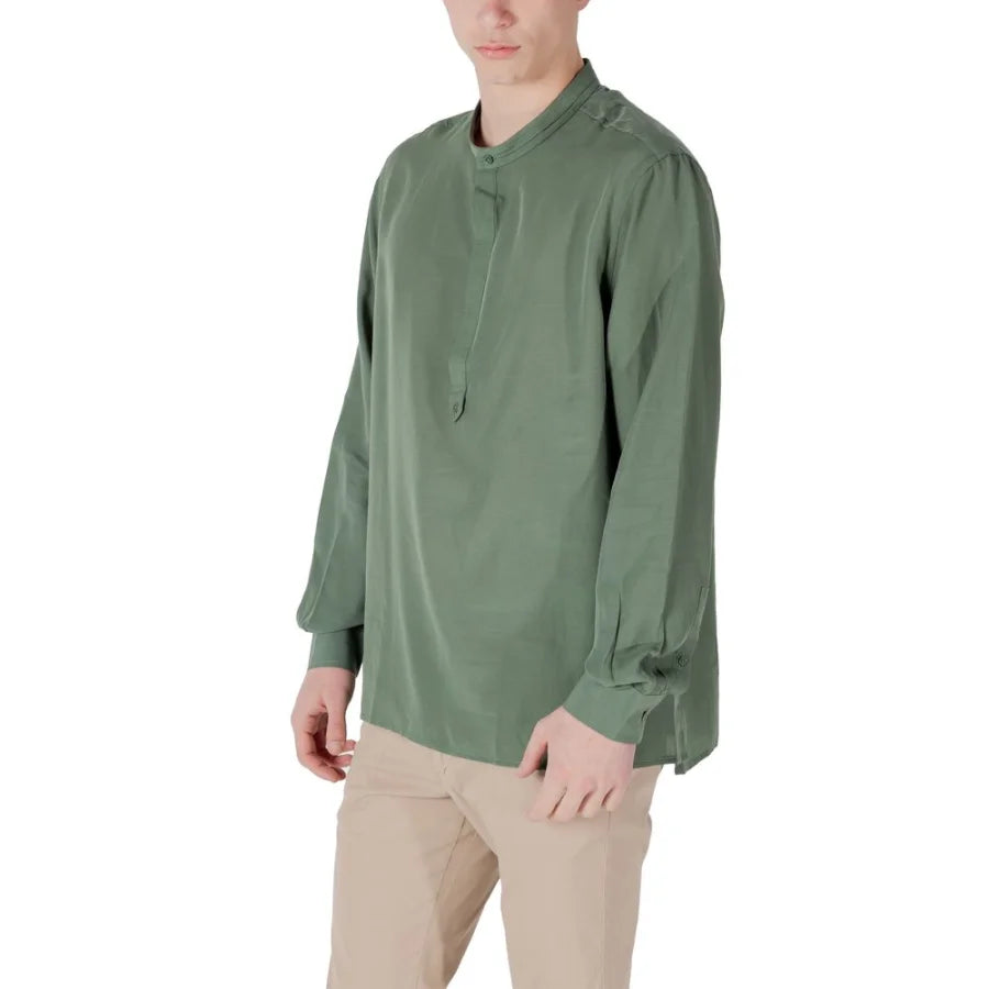 Antony Morato Bicolor Lyocell Shirt
