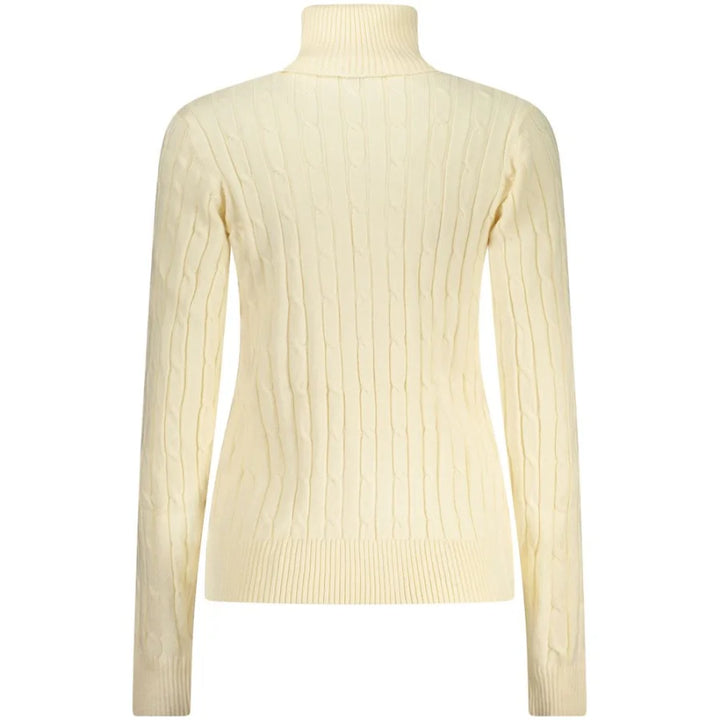 Norway 1963 White Viscose Women’s Turtleneck Sweater