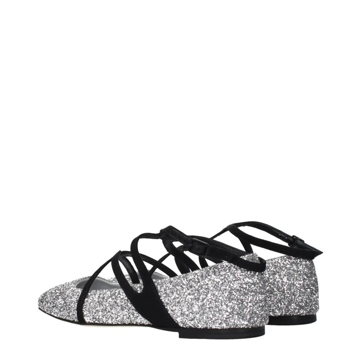 Jimmy Choo Gray Plastic Ballet Flats
