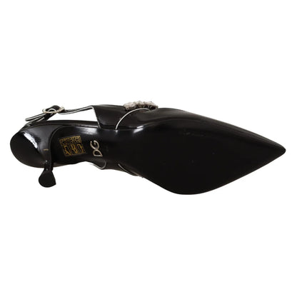 Dazzling Dolce Gabbana Crystal Slingback Heels &