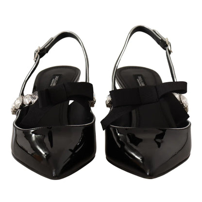 Dazzling Dolce Gabbana Crystal Slingback Heels &