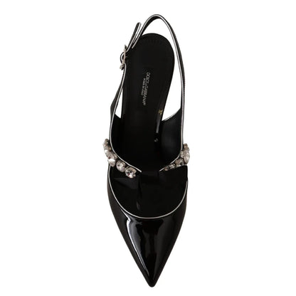 Dazzling Dolce Gabbana Crystal Slingback Heels &