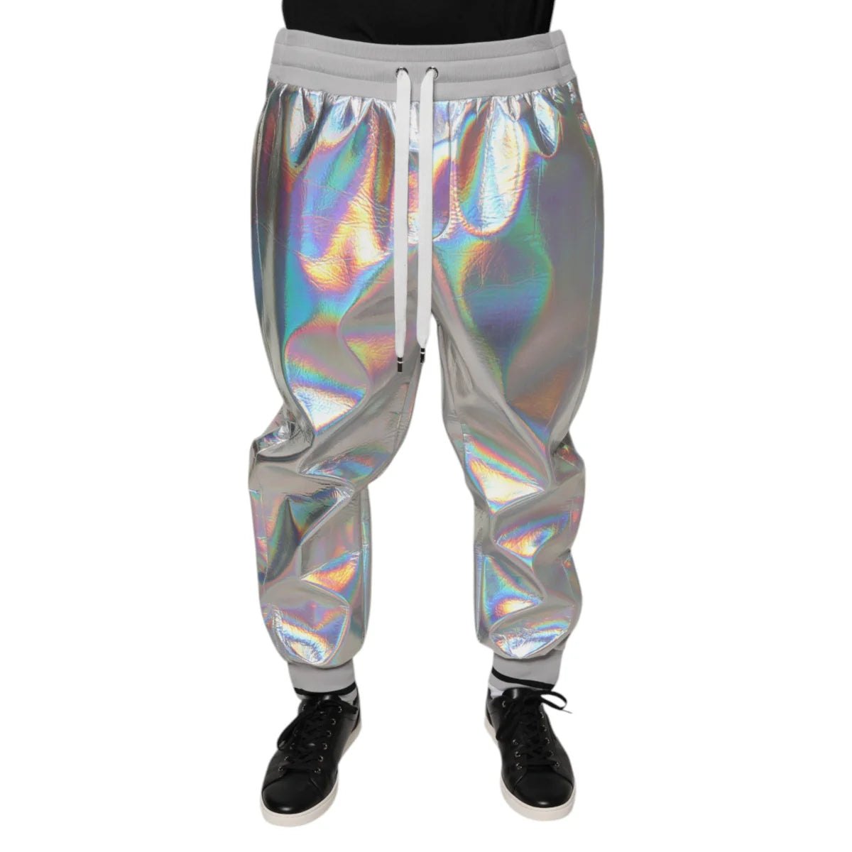 Dazzling Dolce Gabbana Iridescent Jogger Pants for a Bold Statement &