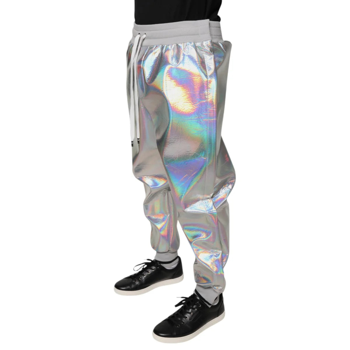 Dazzling Dolce Gabbana Iridescent Jogger Pants for a Bold Statement &