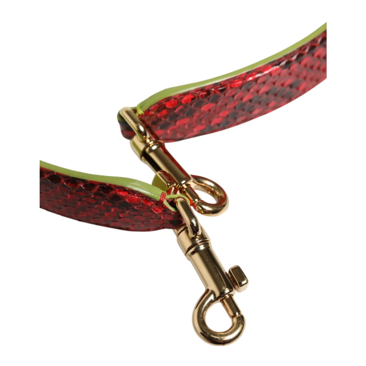 Dazzling Dolce Gabbana Red Leather Shoulder Bag Strap &