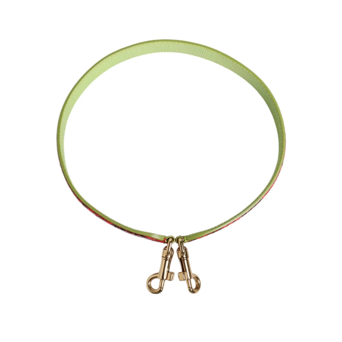 Dazzling Dolce Gabbana Red Leather Shoulder Bag Strap &