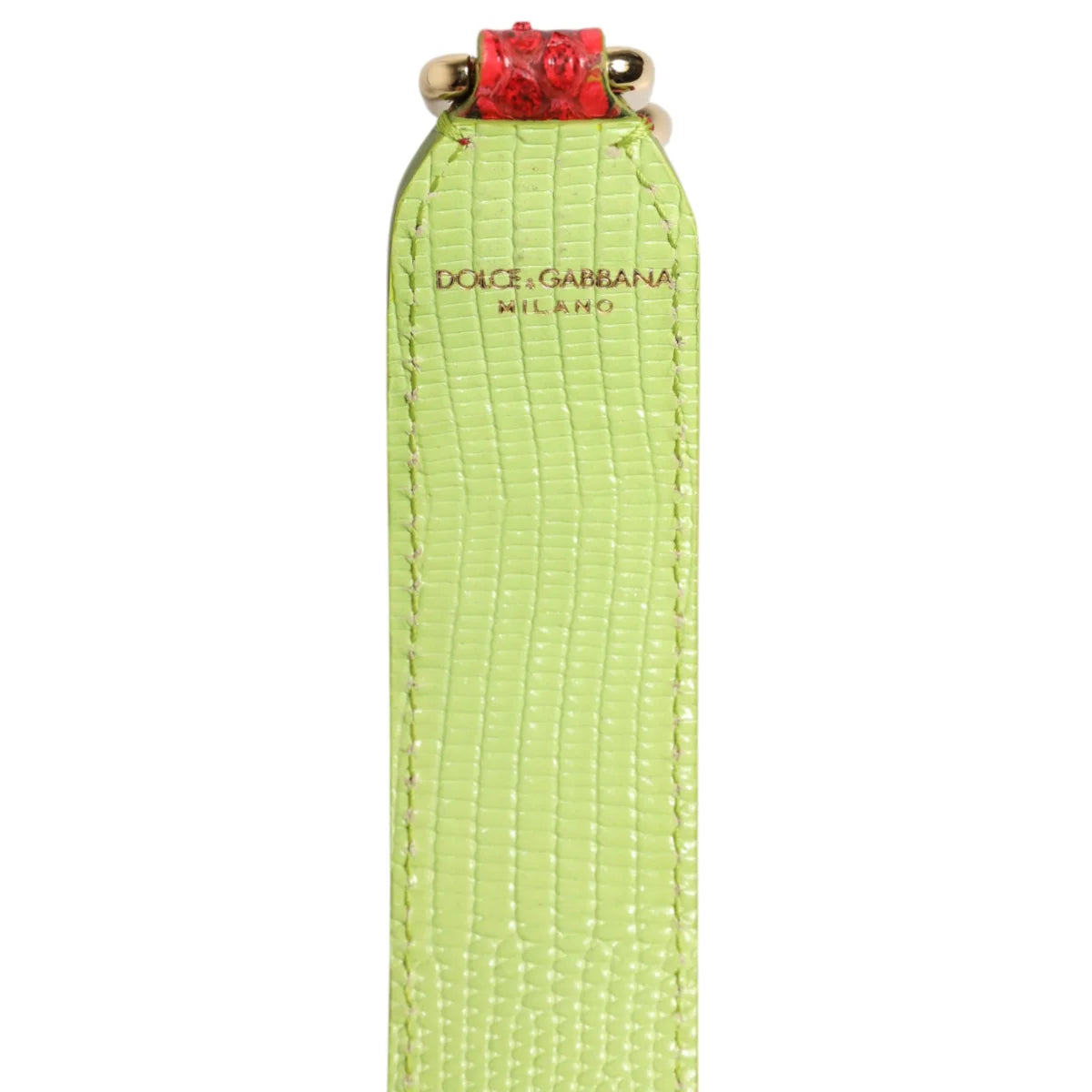 Dazzling Dolce Gabbana Red Leather Shoulder Bag Strap &