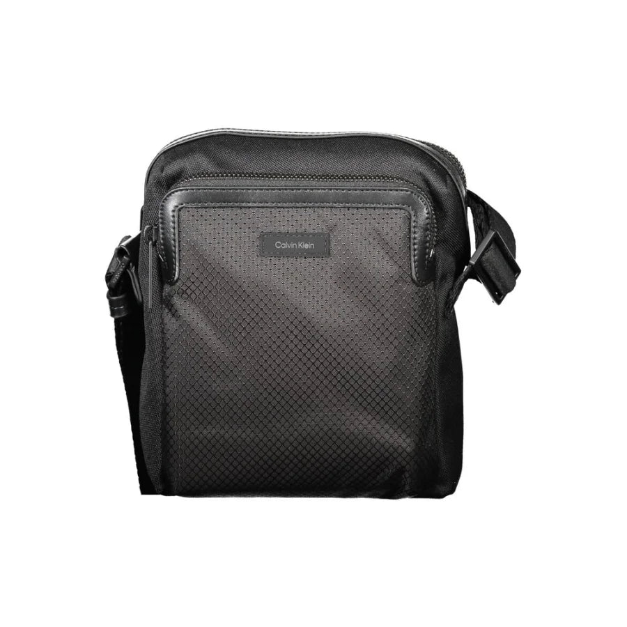 Calvin Klein Black Polyester Men’s Shoulder Bag