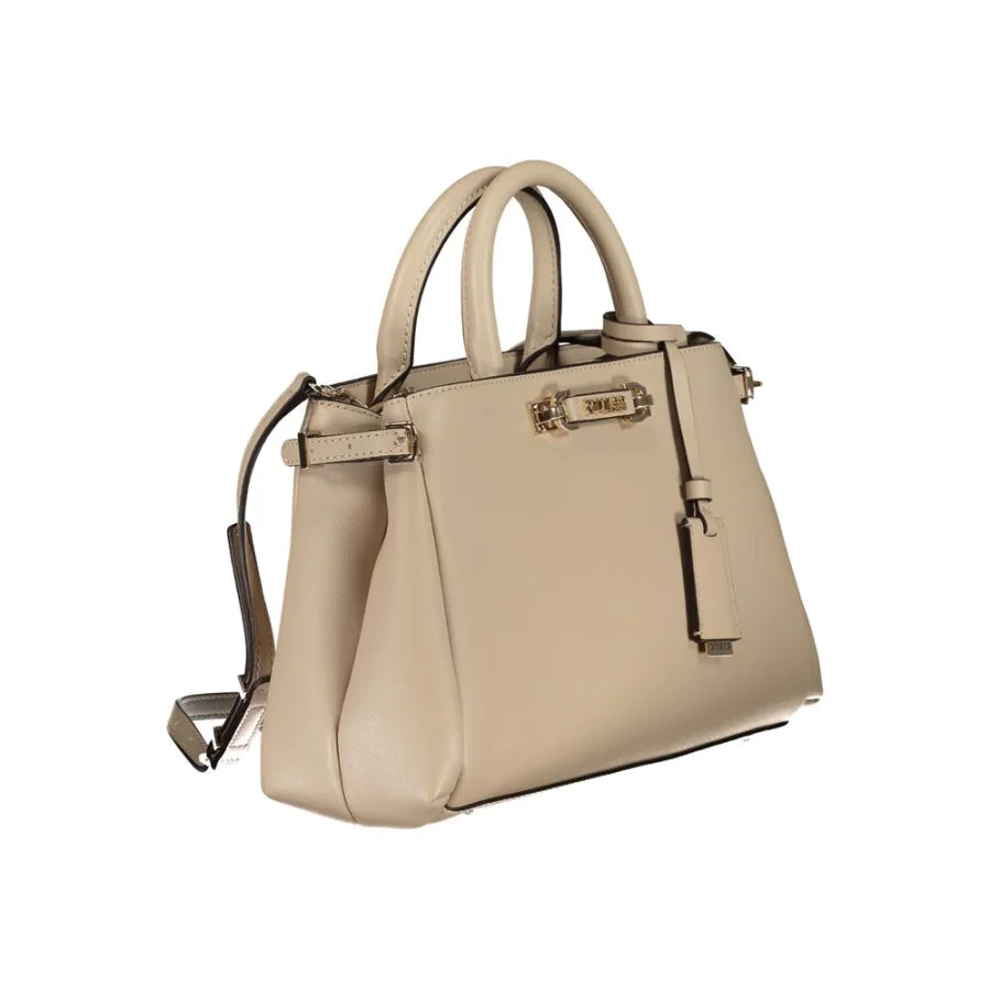 Guess Jeans Beige Polyurethane Women Handbag