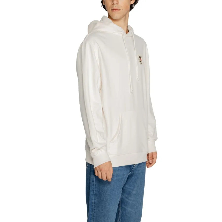 Tommy Hilfiger Jeans White Cotton Hoodie
