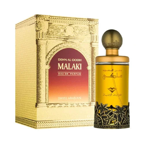 Dehn El Oud Malaki Unisex Perfume with Cambodian Indian and Vietnamese Fragrance Swiss Arabian