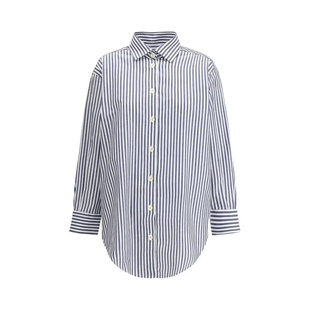 Deperlu Blue Cotton Shirt