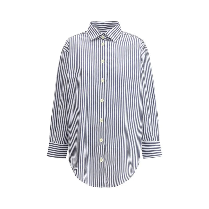 Deperlu Blue Cotton Shirt