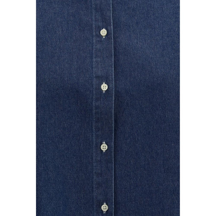 Deperlu Shirts - Blue Denim Shirt