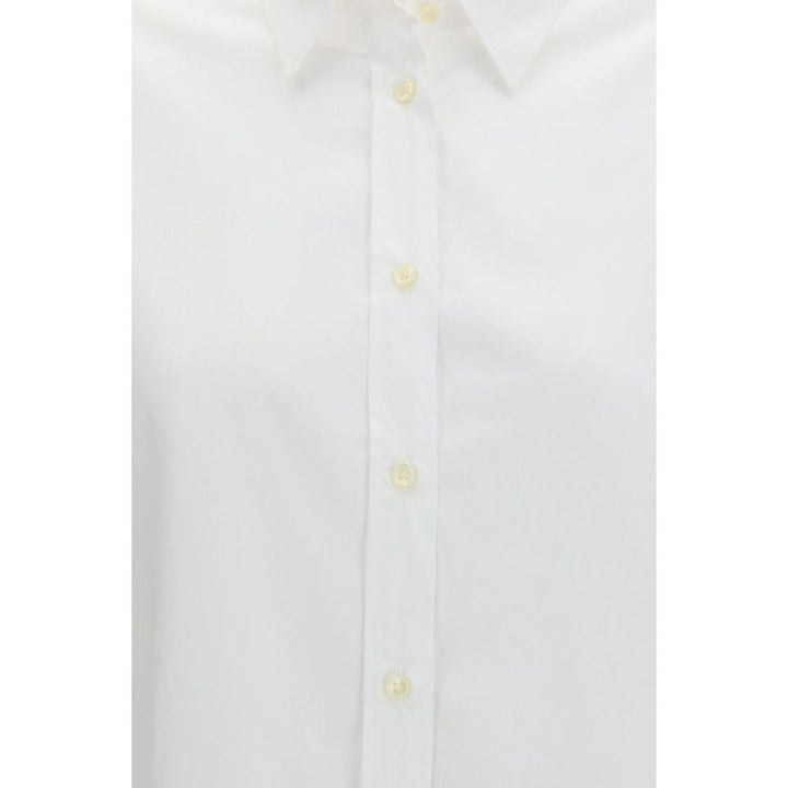 Deperlu Shirts - White Cotton Shirt