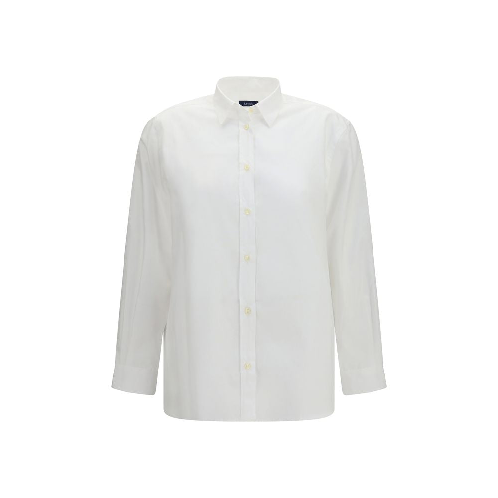 Deperlu Shirts - White Cotton Shirt